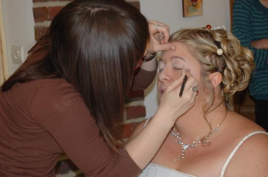 séance de maquillage