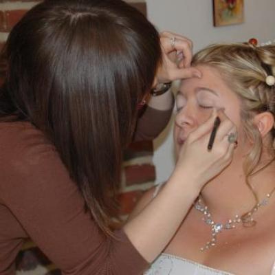 séance de maquillage