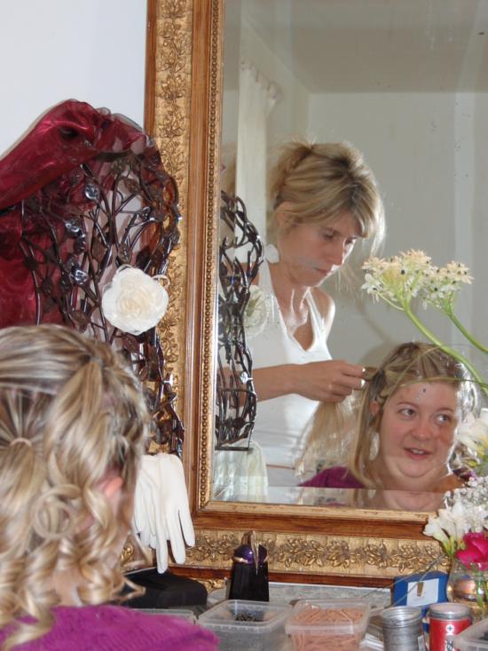 coiffure de la mariée